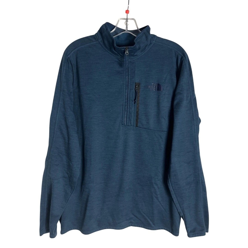 The North Face Canyonlands Half 1/2 Zip Pullover Mens Size L‎ Blue Fleece